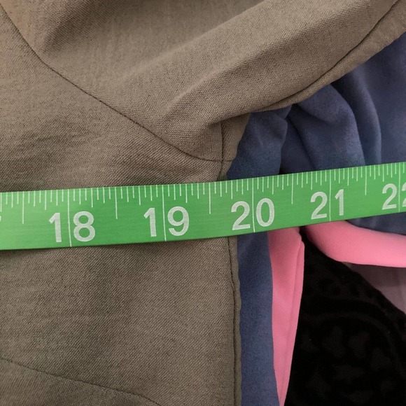 Linea By Louis Dell'Olio Shirt Womens Sz XS‎ Olive Knit Pocket Button Up Blouse - Picture 9 of 11